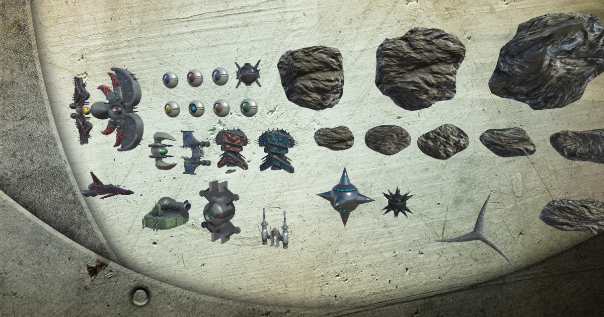Shooter Spaceships and Items | 3D Space | Unity Asset Store