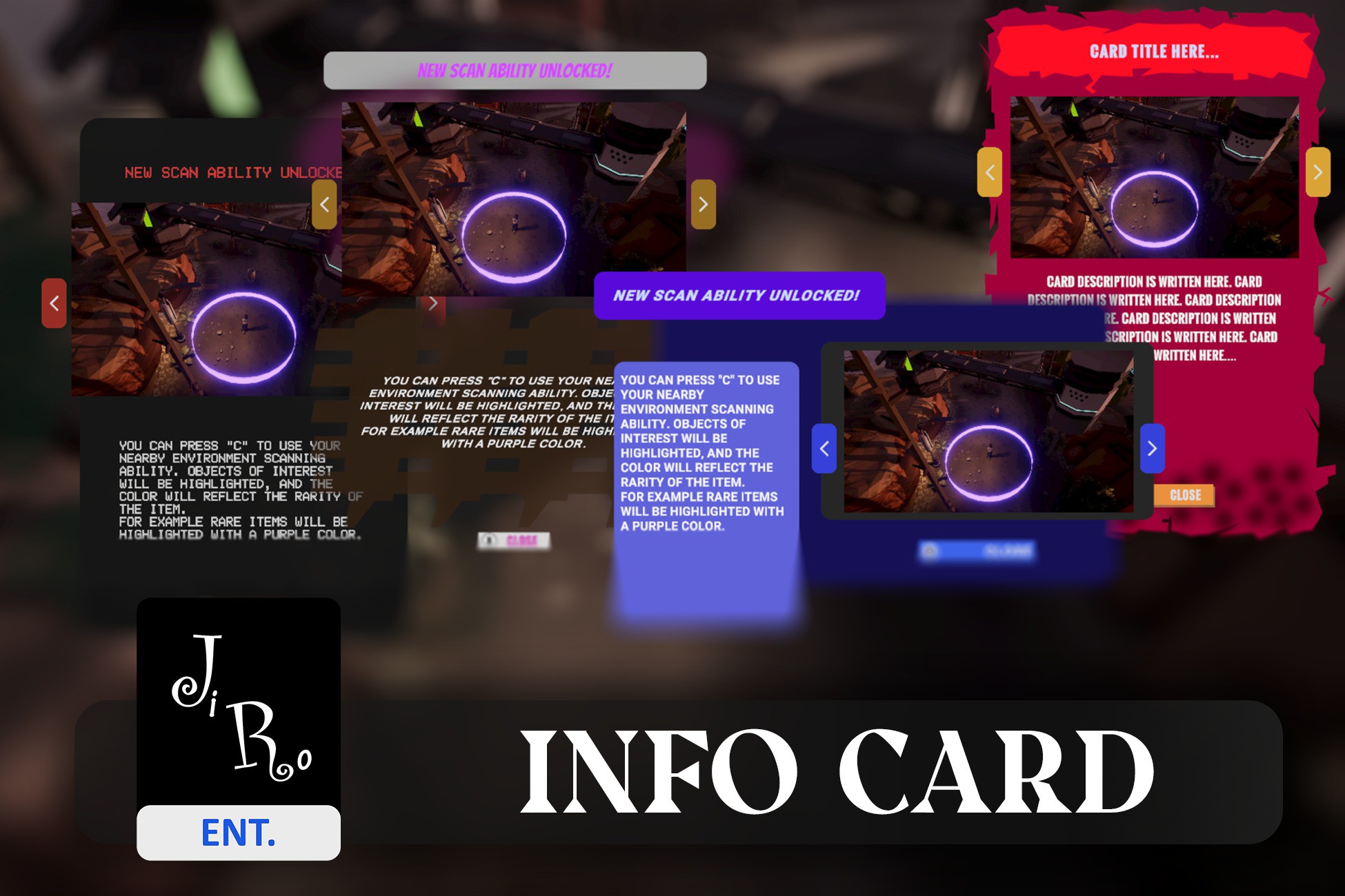 Unity Card Panel Info Card | 機能統合 | Unity Asset Store