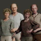 Grandparents Old Man and Woman