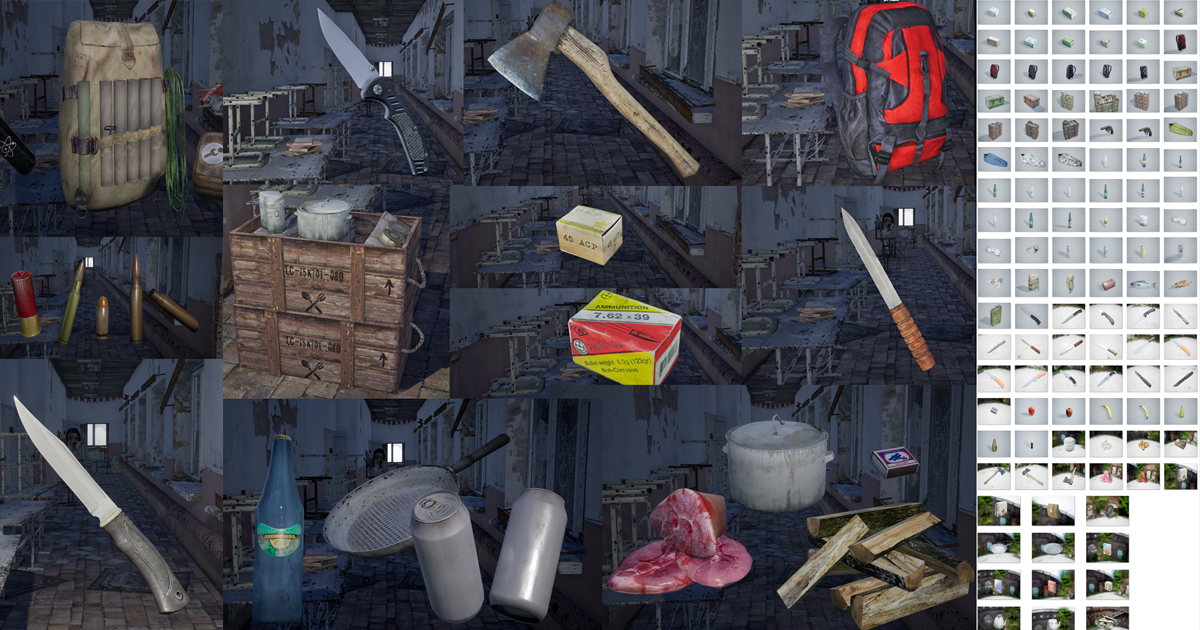 Large set of items | 3D Props | Unity Asset Store
