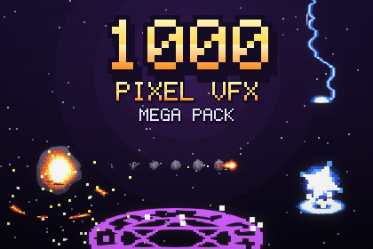 Pixel VFX Mega Pack — 1000 Pixel Art Effects