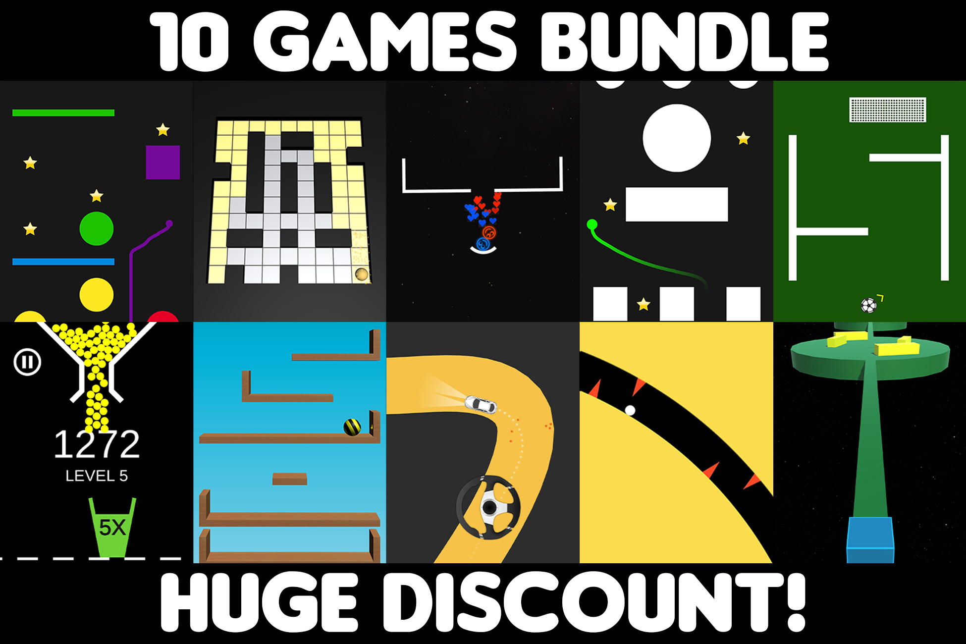 10 Games Bundle Huge Discount Tutorial Projects Unity Asset Store
