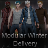 Winter Student Man – Modular Game Character
