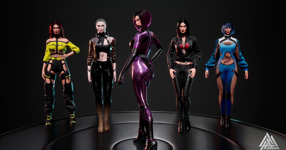 Cyberpunk fashion series - Bundle 2 | Characters | Unity Asset Store