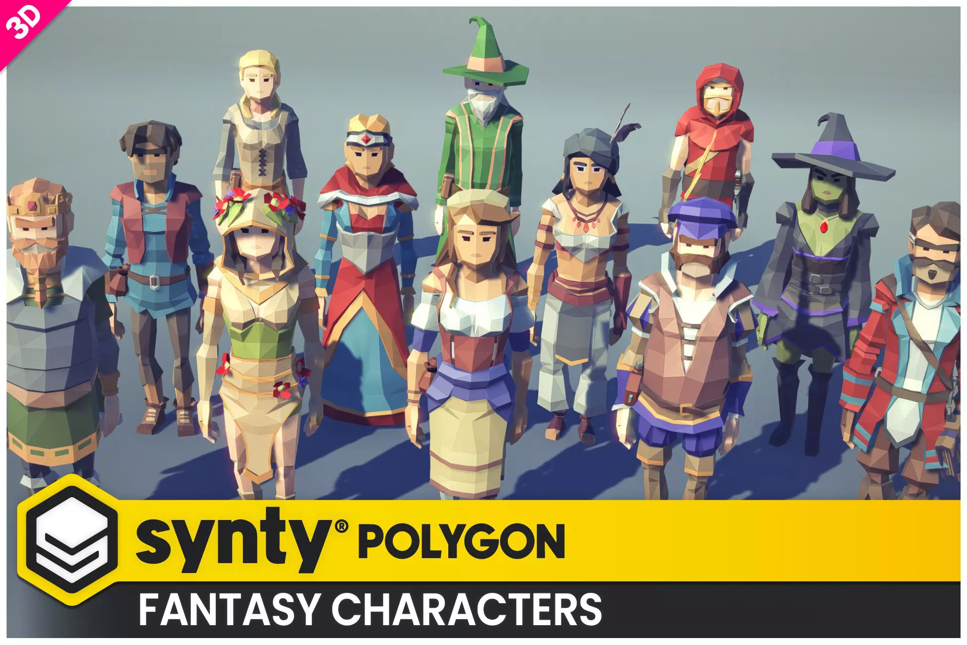 POLYGON Fantasy Characters - Low Poly 3D Art by Synty
