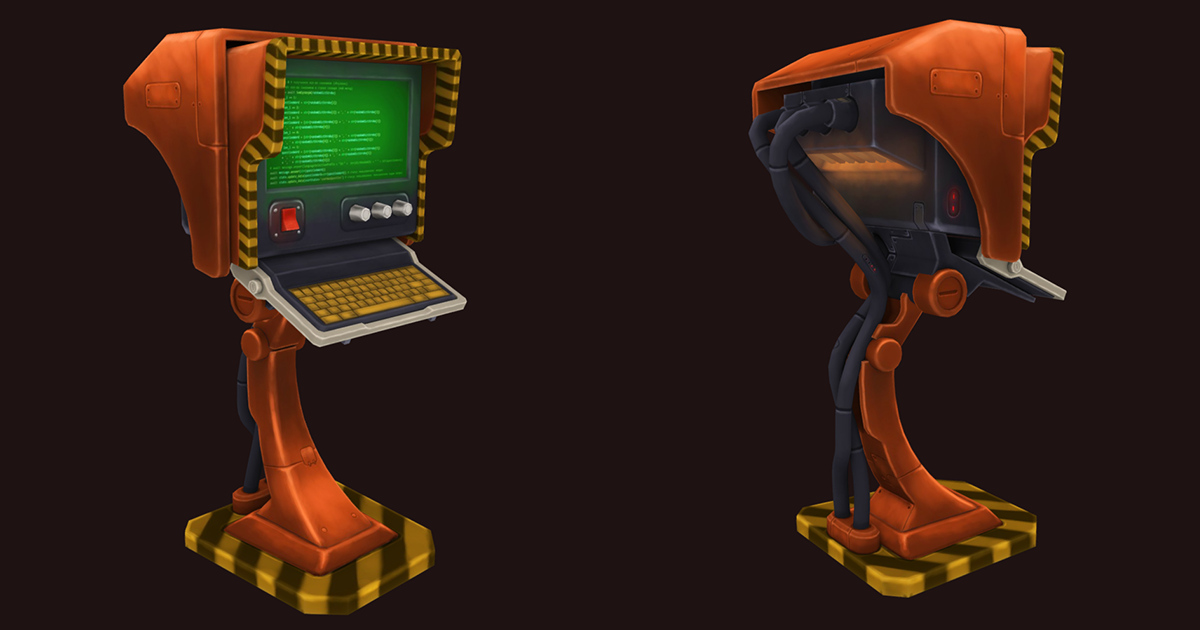 Stylized computer terminal | 3D Electronics | Unity Asset Store
