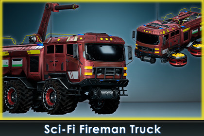 Sci-Fi Transport - Fireman truck