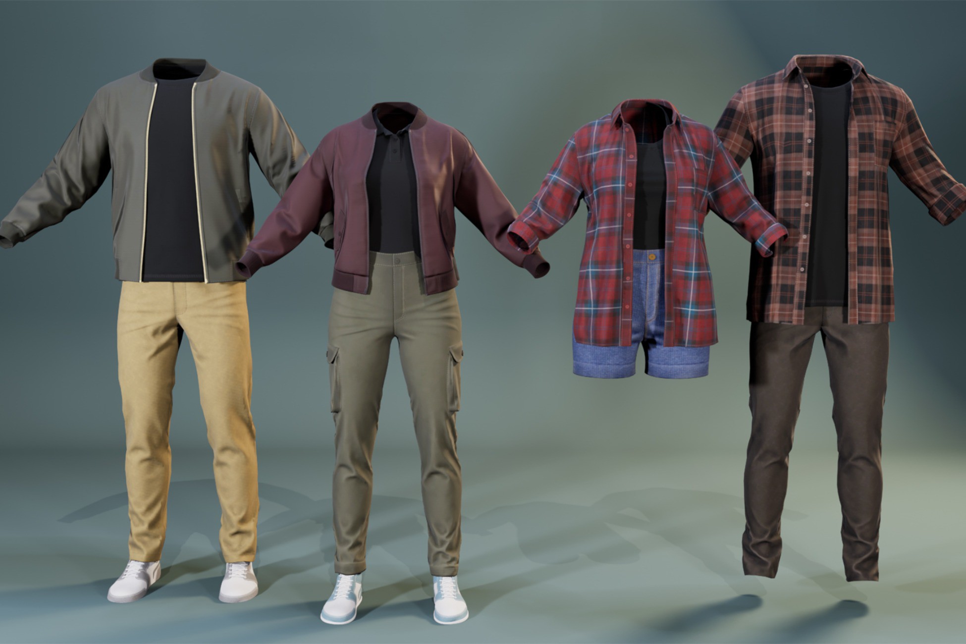 Urban Clothing Pack — Casual Wear for Male & Female Characters | 3D ...