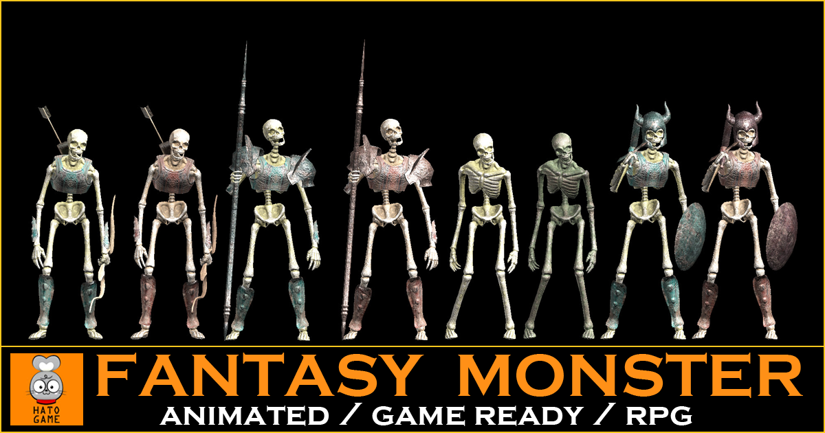 01_Monster Bundle 16 | 3D Creatures | Unity Asset Store