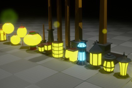 Lowpoly Lanterns