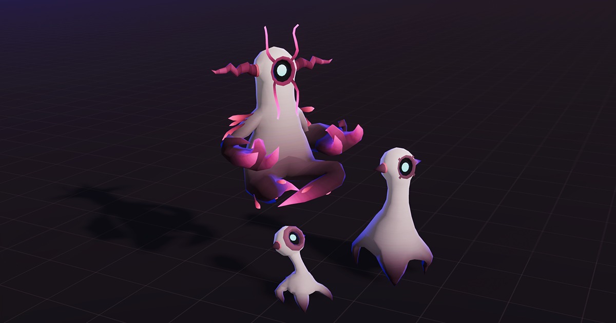 Alien Cyclops Blink Evolution Pack Cute Series | 3D Creatures | Unity ...