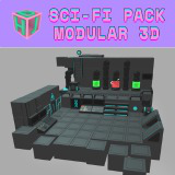Sci-Fi Lab Kit – Modular Stylized Low Poly Environment Assets