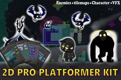 2D Platformer Pro Kit - Complete Bundle (Characters, Enemies, Tilemaps)