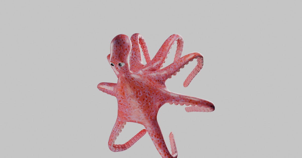 Octopus Body Unity Vrchat Octopus Animated | 3D Animals | Unity Asset Store