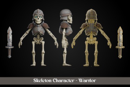Stylized Skeleton Character - Warrior