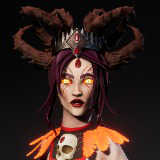 Stylized Female Necromancer