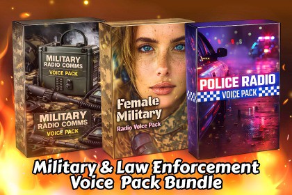 Military & Law Enforcement Voice Pack Bundle — 3 Packs, 3,000+ Voice Lines