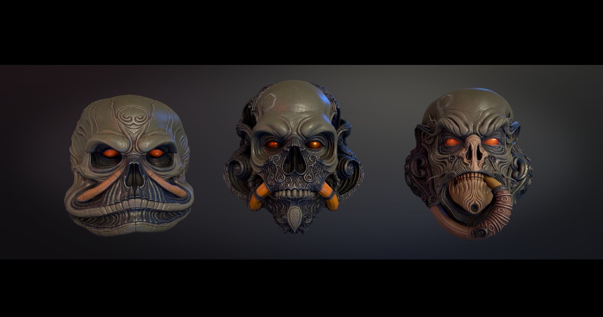 Unity Riser Gas Mask 3 Gas Masks / Helmet for Scifi / Modern Warfare | Props | Unity Asset Store