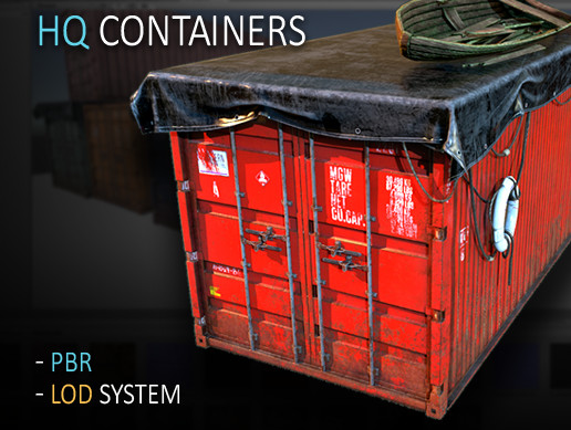 HQ Containers | 3D Industrial | Unity Asset Store