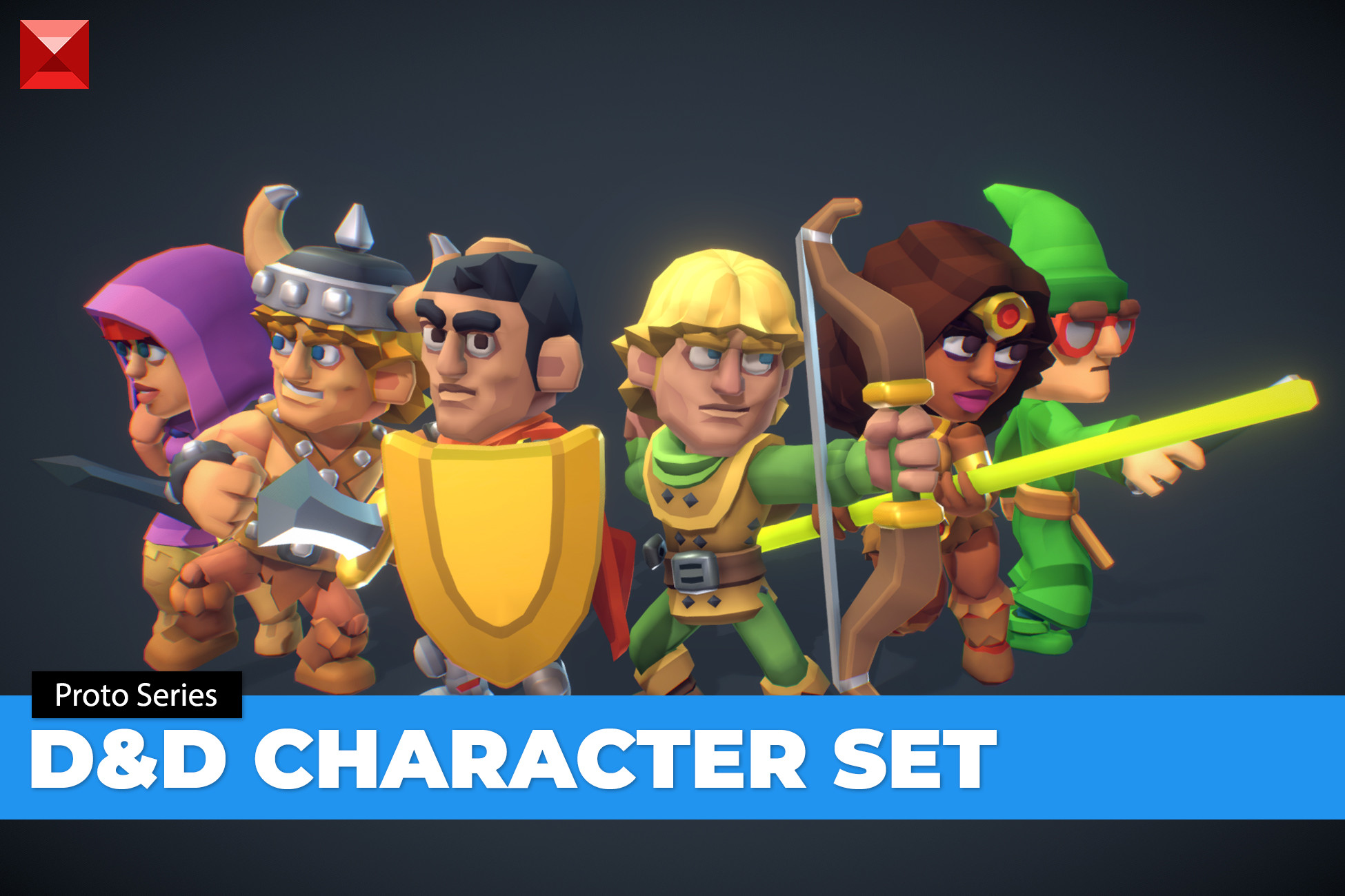 D&D Heroes Set - Proto Series | キャラクター | Unity Asset Store
