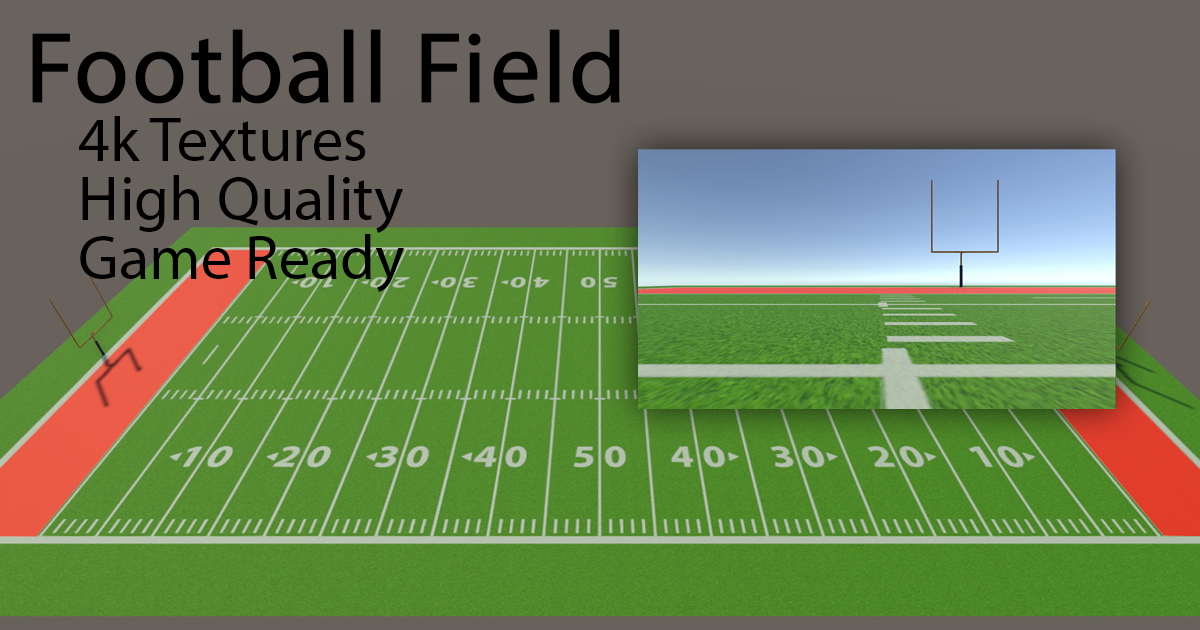 Pro Football Field | 3D Props | Unity Asset Store