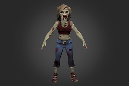 Female Zombie character