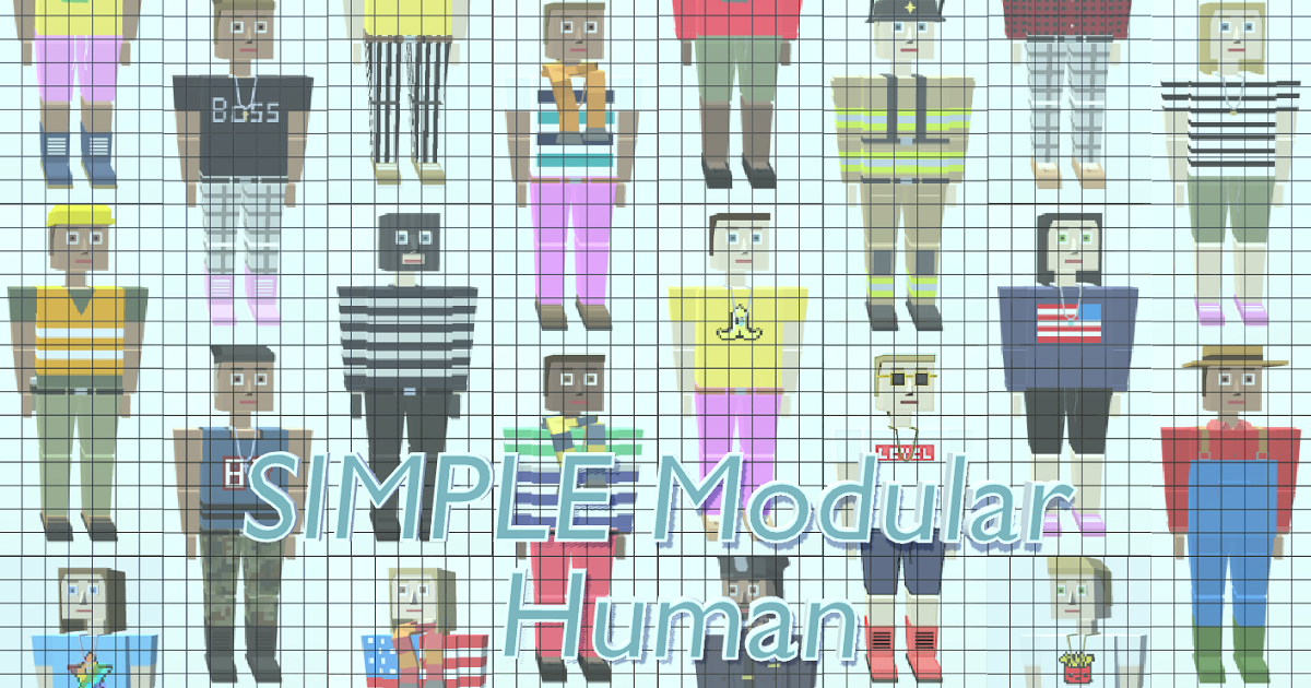 SIMPLE modular human | Characters | Unity Asset Store