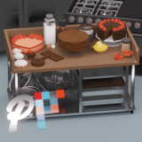 Low-Poly Bakery Props