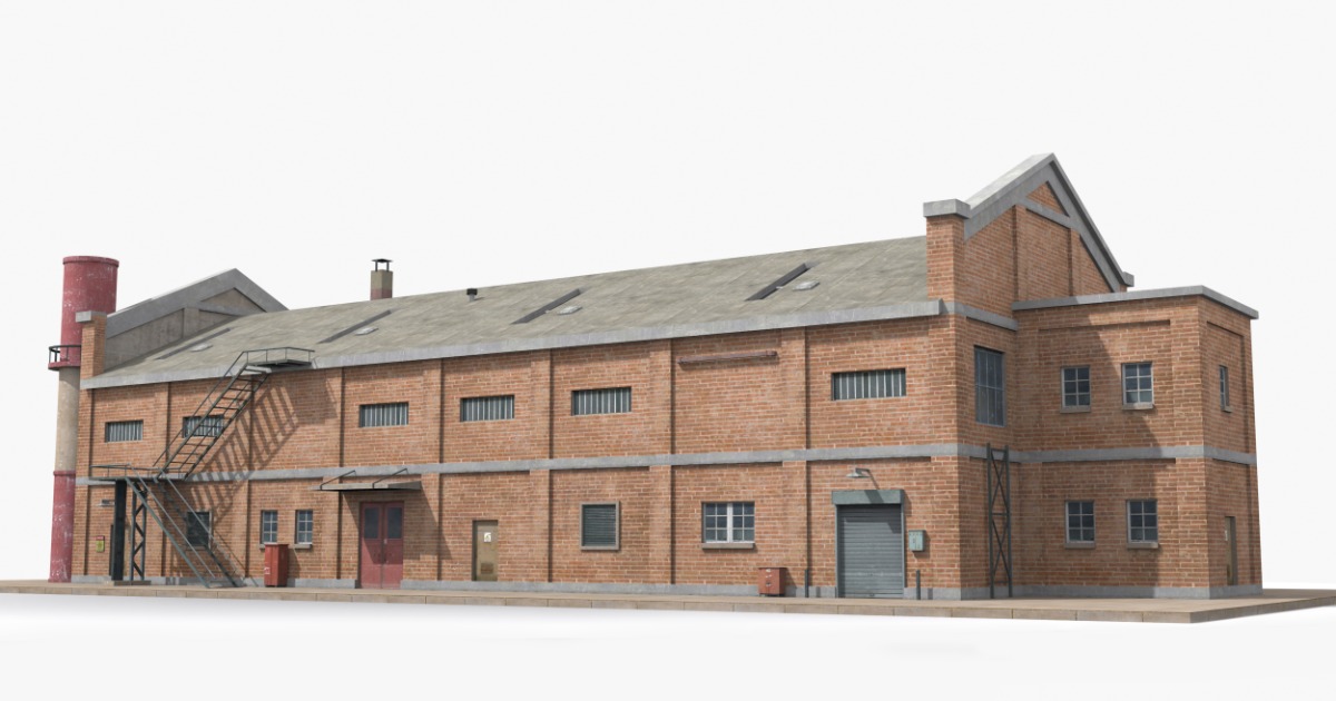 Industrial Factory Building – Variant 18 | 3D Industrial | Unity Asset ...
