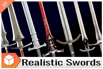 Realistic Fantasy Swords - 4K PBR Weapon Bundle Vol.01