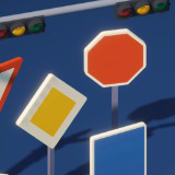 Traffic Signs Pack - Low Poly Assets