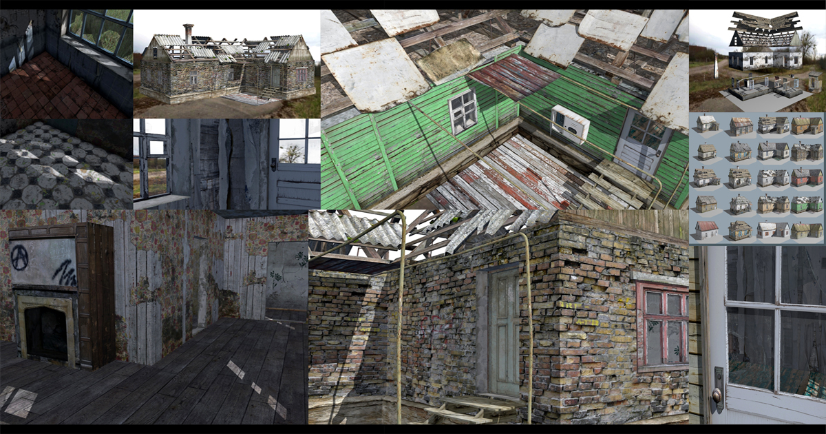 Rural Houses Pack | 3D Environments | Unity Asset Store