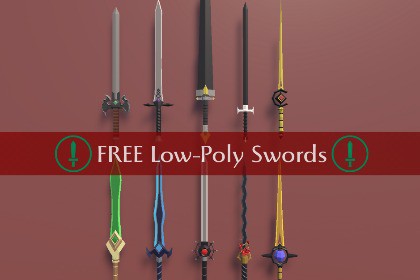 Free Low Poly Fantasy Swords