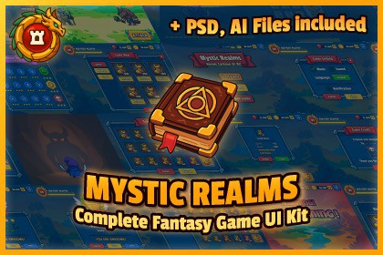 Mystic Realms: Premium Fantasy UI System