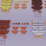Low Poly Wood Pack – Stylized Wooden Models