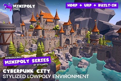 Minipoly Series - Mythic Castle ( Stylized Lowpoly Environment )