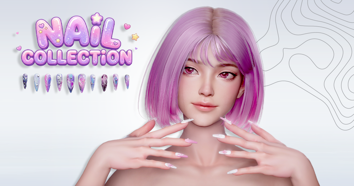 Nail Collection - 20 Game ready nail sets | 3D Humanoids | Unity Asset ...
