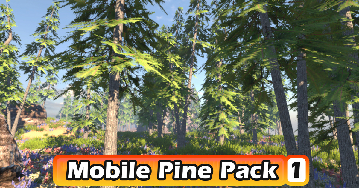 Mobile Pine Tree Pack #1 | 3D Trees | Unity Asset Store