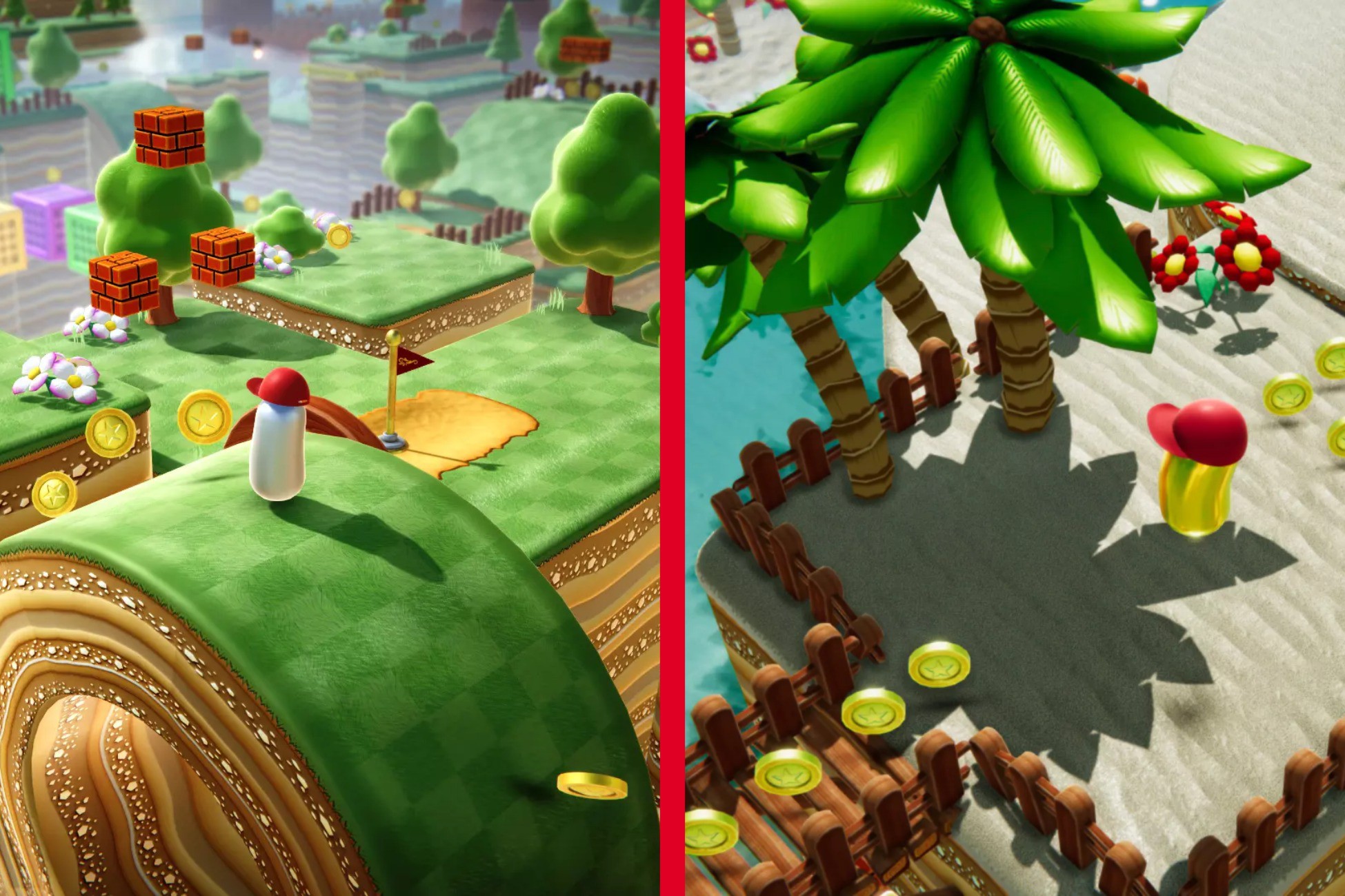 Platformer Mario style - forest and beach bundle