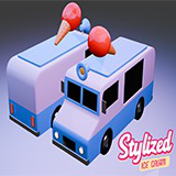 Stylized Ice Cream Truck
