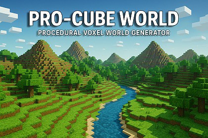 Pro-Cube World: Procedural Voxel World Generator