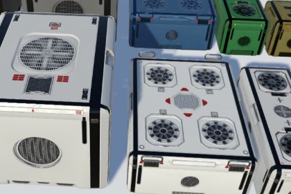 Sci Fi cargo crates