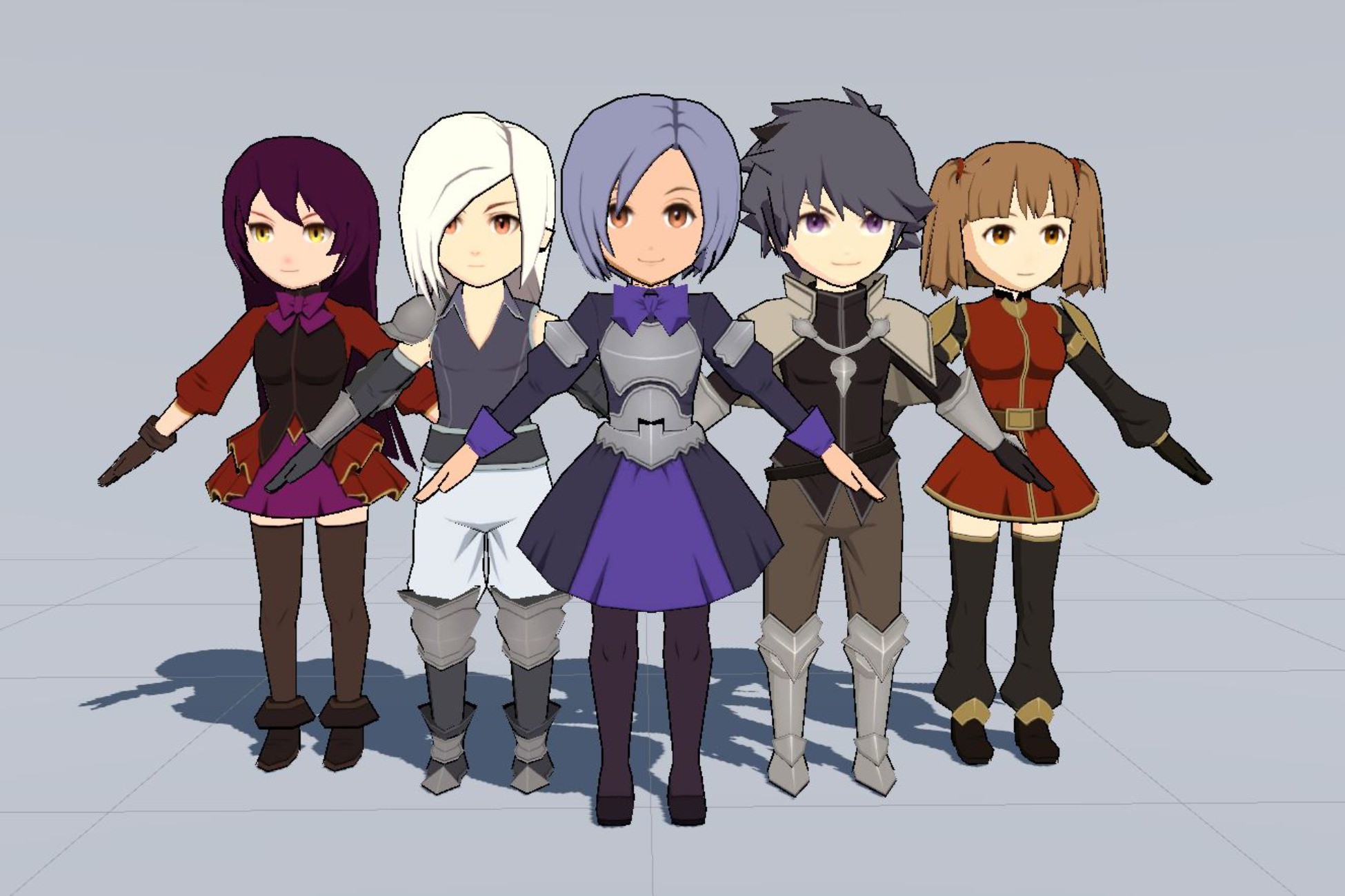 3D Anime Game - Character pack 01# | キャラクター | Unity Asset Store