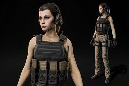 Female Security Contractor