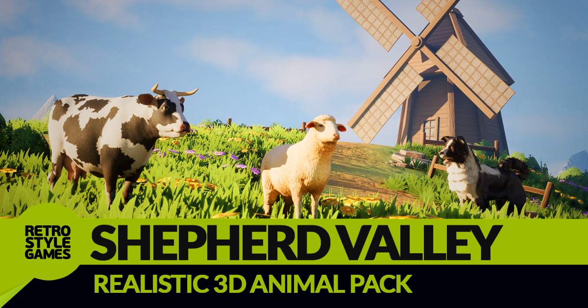 Realistic 3D Animal Pack: Shepherd Valley | 3D Animals | Unity Asset Store