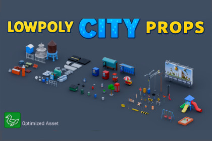 Lowpoly City Props