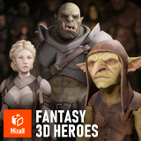 Fantasy 3D Heroes: Elves, Orcs, Goblins & More