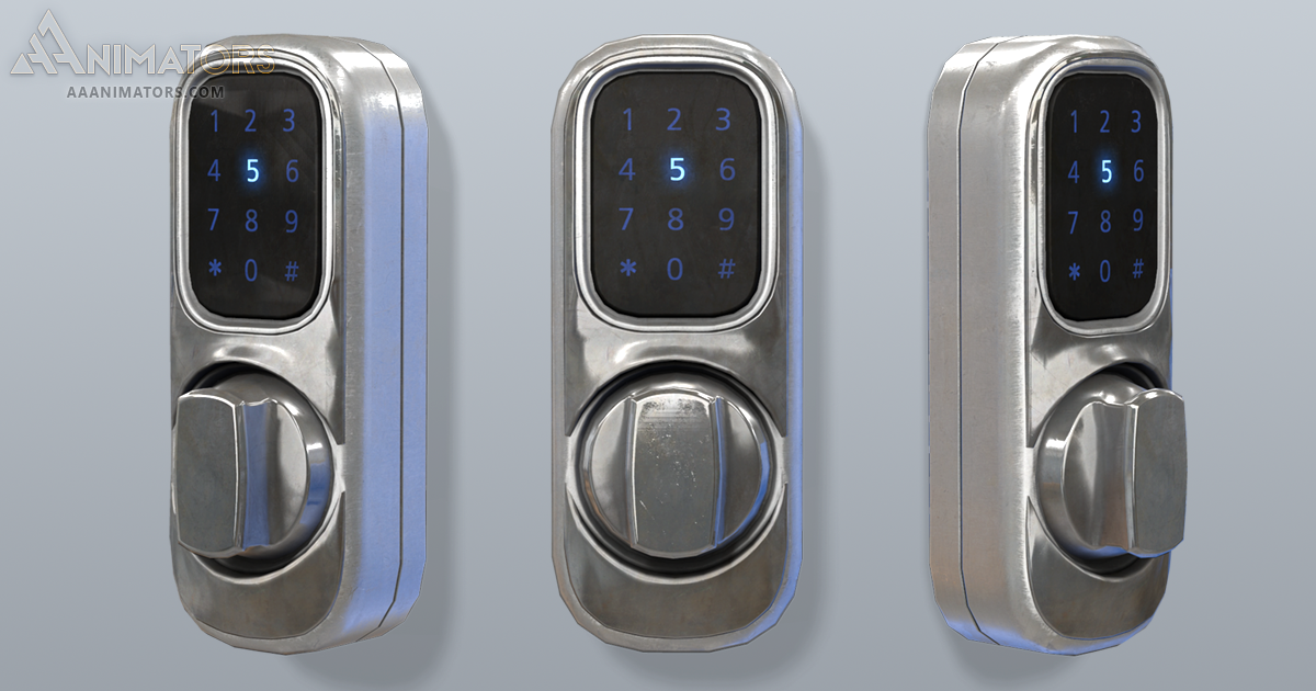 Smart Electronic Door Lock | 3D Electronics | Unity Asset Store