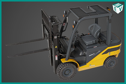 Forklift Truck03 Yellow URP HDRP Textures