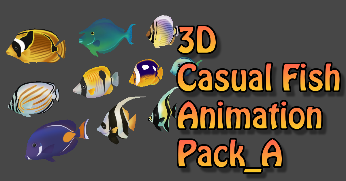 3D Casual Fish Animation Pack_A | Characters | Unity Asset Store
